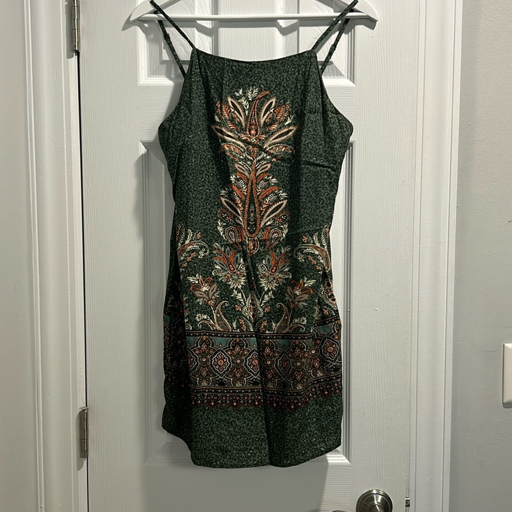 Farm Rio printed slip dress size small